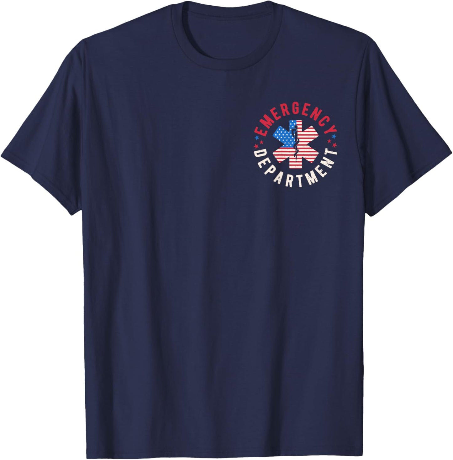 Emergency Department 4th of July USA Emergency Room Er Nurse T-Shirt - T-Shirt | Navy