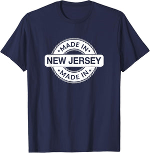New Jersey Home - Born / Made in New Jersey Label - Classic T-Shirt - T-Shirt | Navy