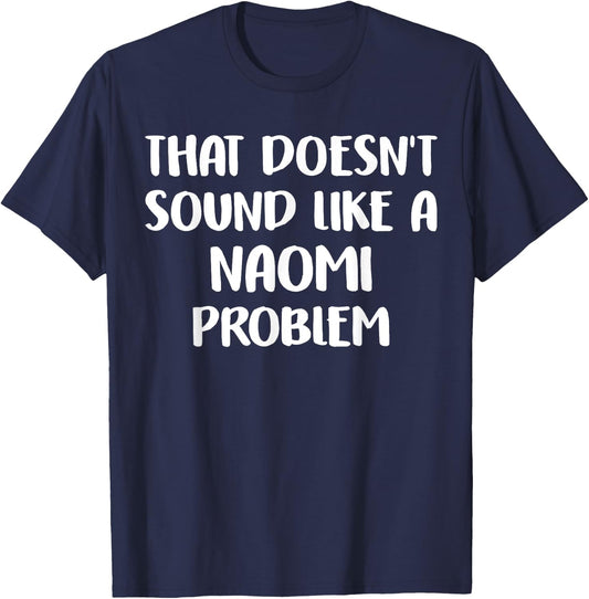 NAOMI Personalized Cute Flower Girls NAOMI Name T-Shirt - T-Shirt | Navy