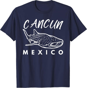 Whale Shark CANCUN MEXICO Family Trip Vacation Matching Sea T-Shirt - T-Shirt | Navy