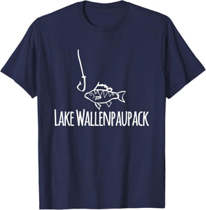 Lake Wallenpaupack Silly Cute Fish Fishing Hook Boating T-Shirt - T-Shirt | Navy