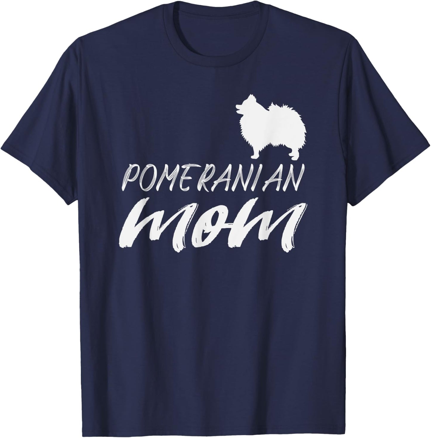 Pomeranian Mom T-Shirt - T-Shirt | Navy