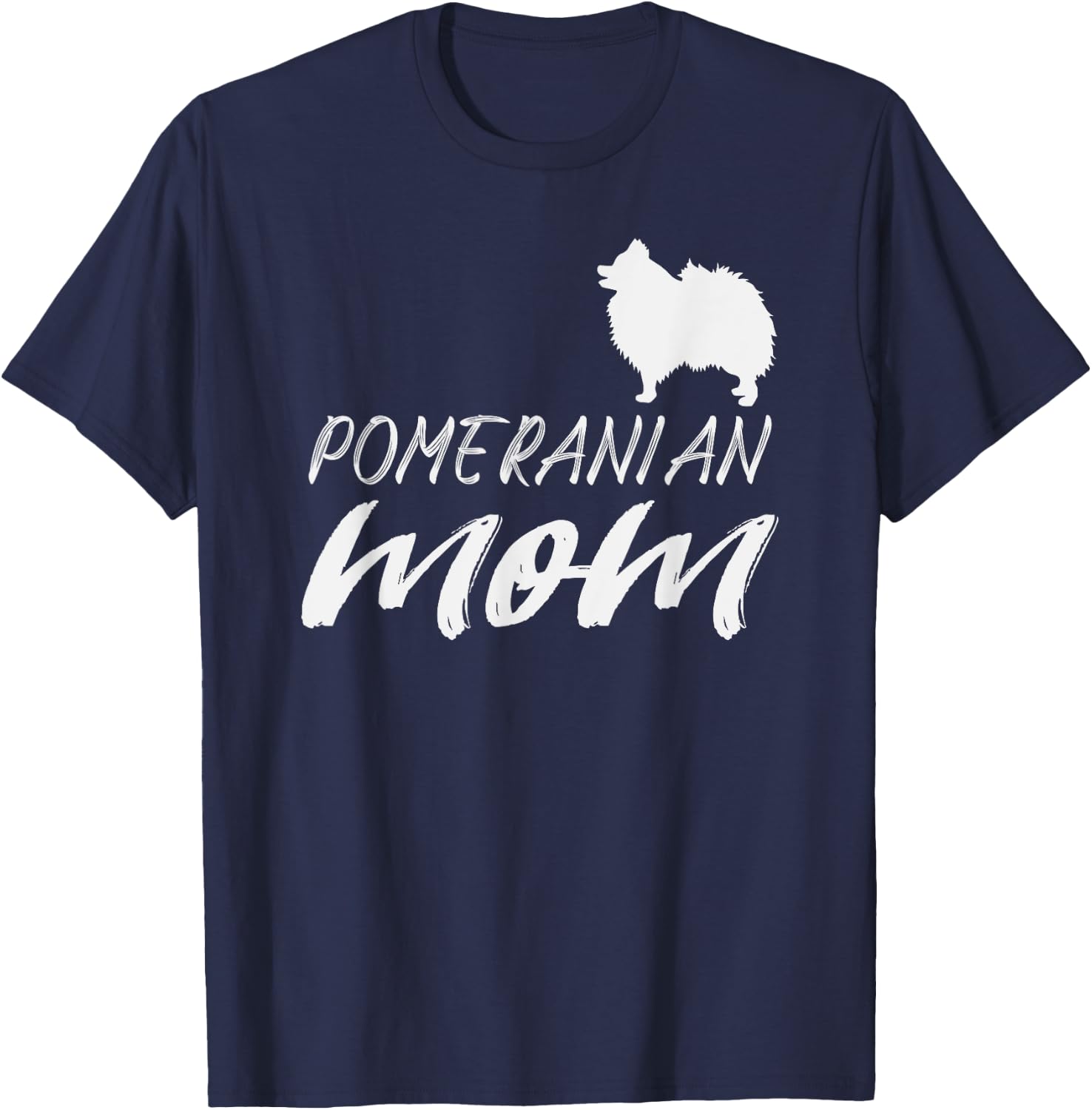 Pomeranian Mom T-Shirt - T-Shirt | Navy