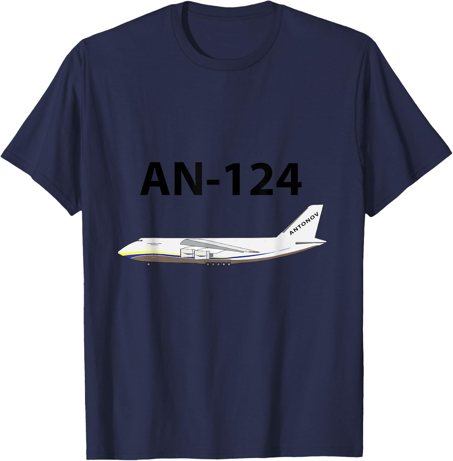 The Great Antonov AN-124 T-Shirt - T-Shirt | Navy