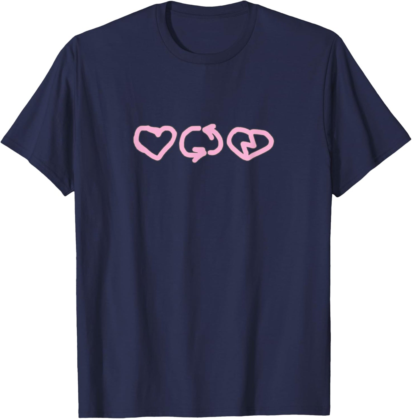 Destiny Rogers - Love Cycle - Bubble Gum Pink T-Shirt - T-Shirt | Navy