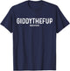Giddythefup Derby Day Horse Racing T-Shirt - T-Shirt | Navy