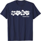 Waikiki Beach Hawaii Hibiscus Flower Souvenir T-Shirt - T-Shirt | Navy