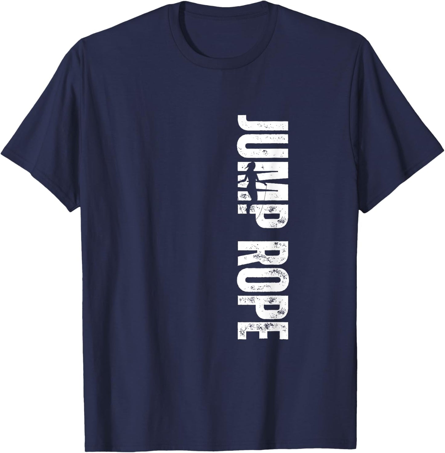 Jump Rope Vintage Distressed Jumping Rope T-Shirt - T-Shirt | Navy