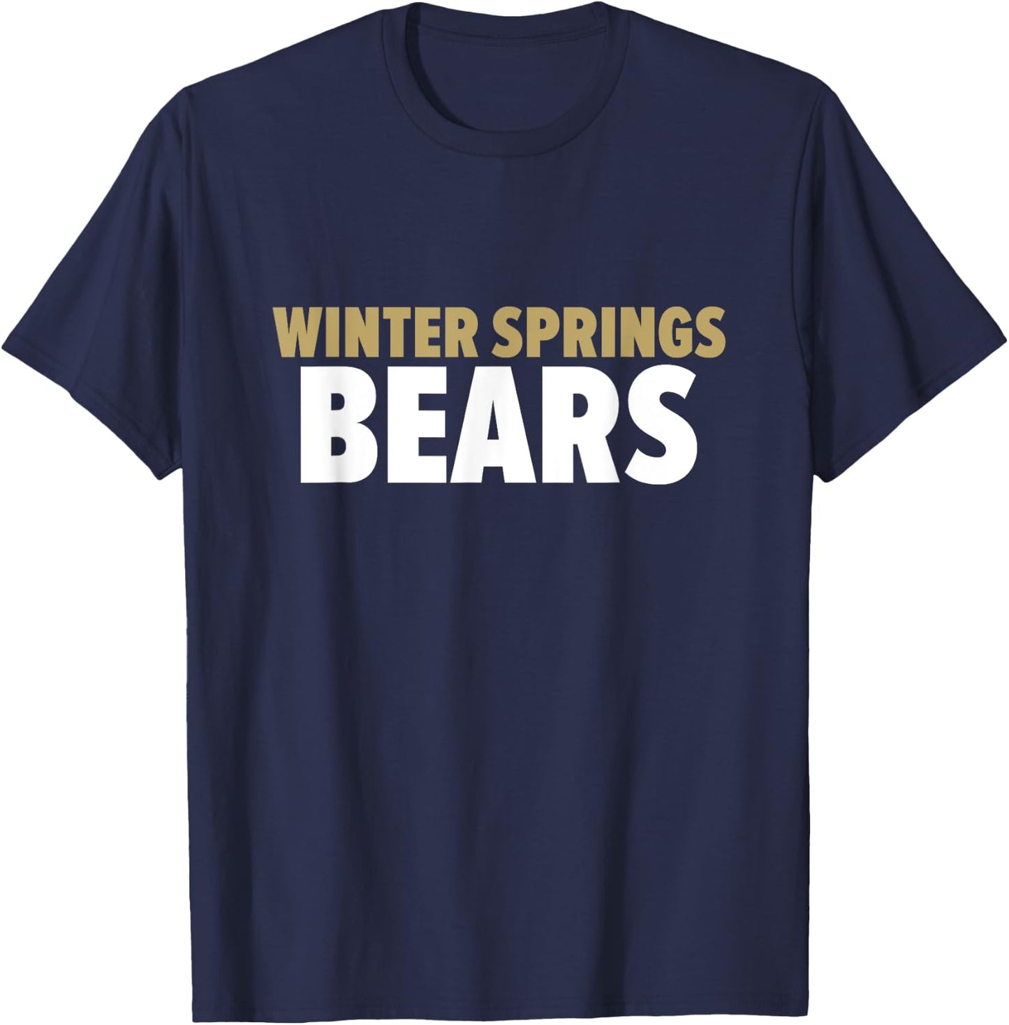 Winter Springs Bears Bold T-Shirt - T-Shirt | Navy