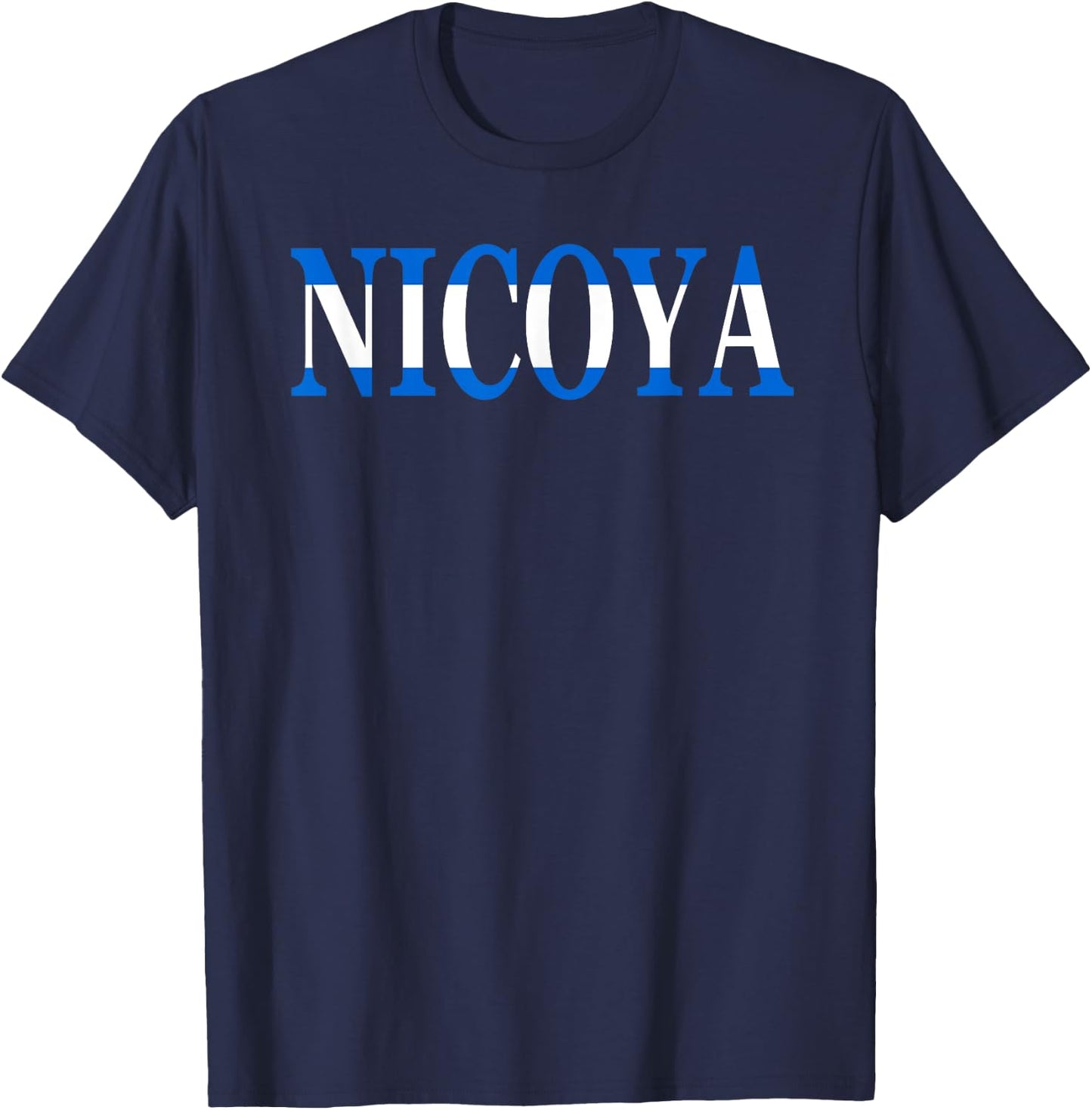 Nicoya- Team Nicaragua Flag Slang- Camiseta T-Shirt - T-Shirt | Navy