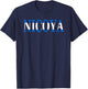 Nicoya- Team Nicaragua Flag Slang- Camiseta T-Shirt - T-Shirt | Navy