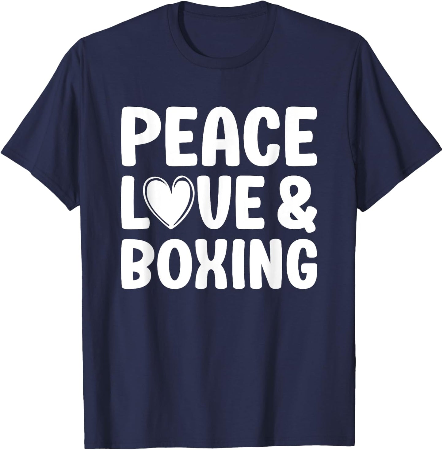 Boxing I Love Boxing T-Shirt - T-Shirt | Navy