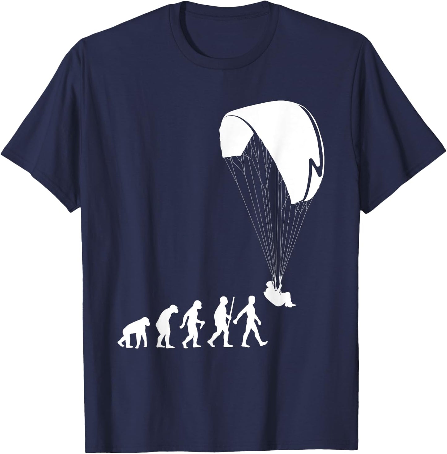 Cool Paragliding Design Women Paramotor Paraglider T-Shirt - T-Shirt | Navy