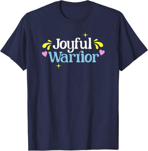 Joyful Warrior President Kamala Harris Tim Walz Waltz 2024 T-Shirt - T-Shirt | Navy