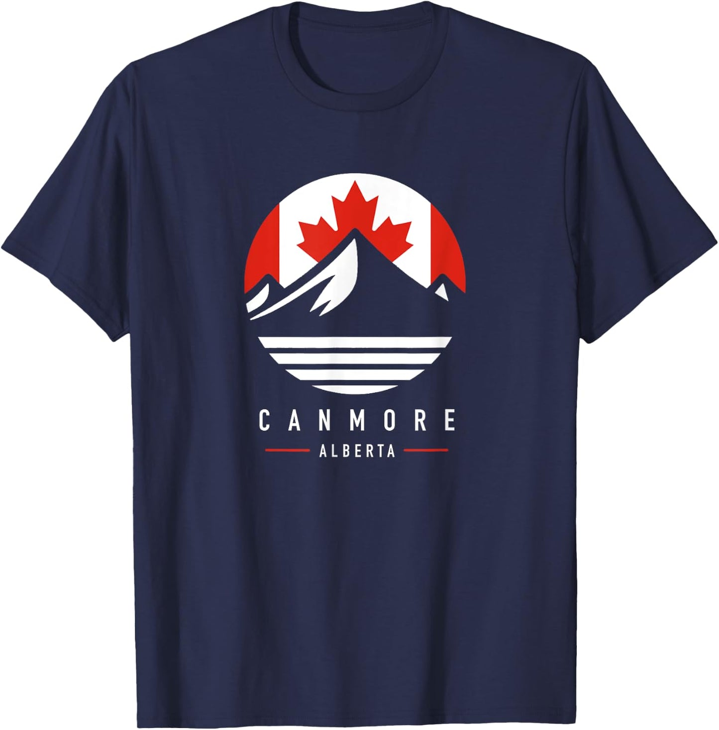 Canmore Alberta | Canmore Canada Mountains T-Shirt - T-Shirt | Navy