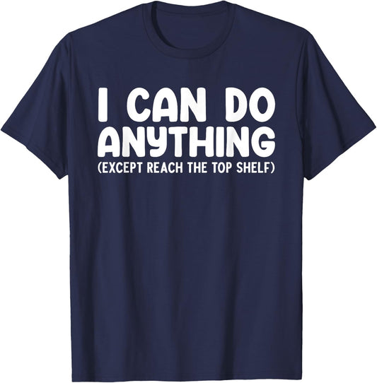 Funny Short People Art Women Short People Short Girl T-Shirt - T-Shirt | Navy
