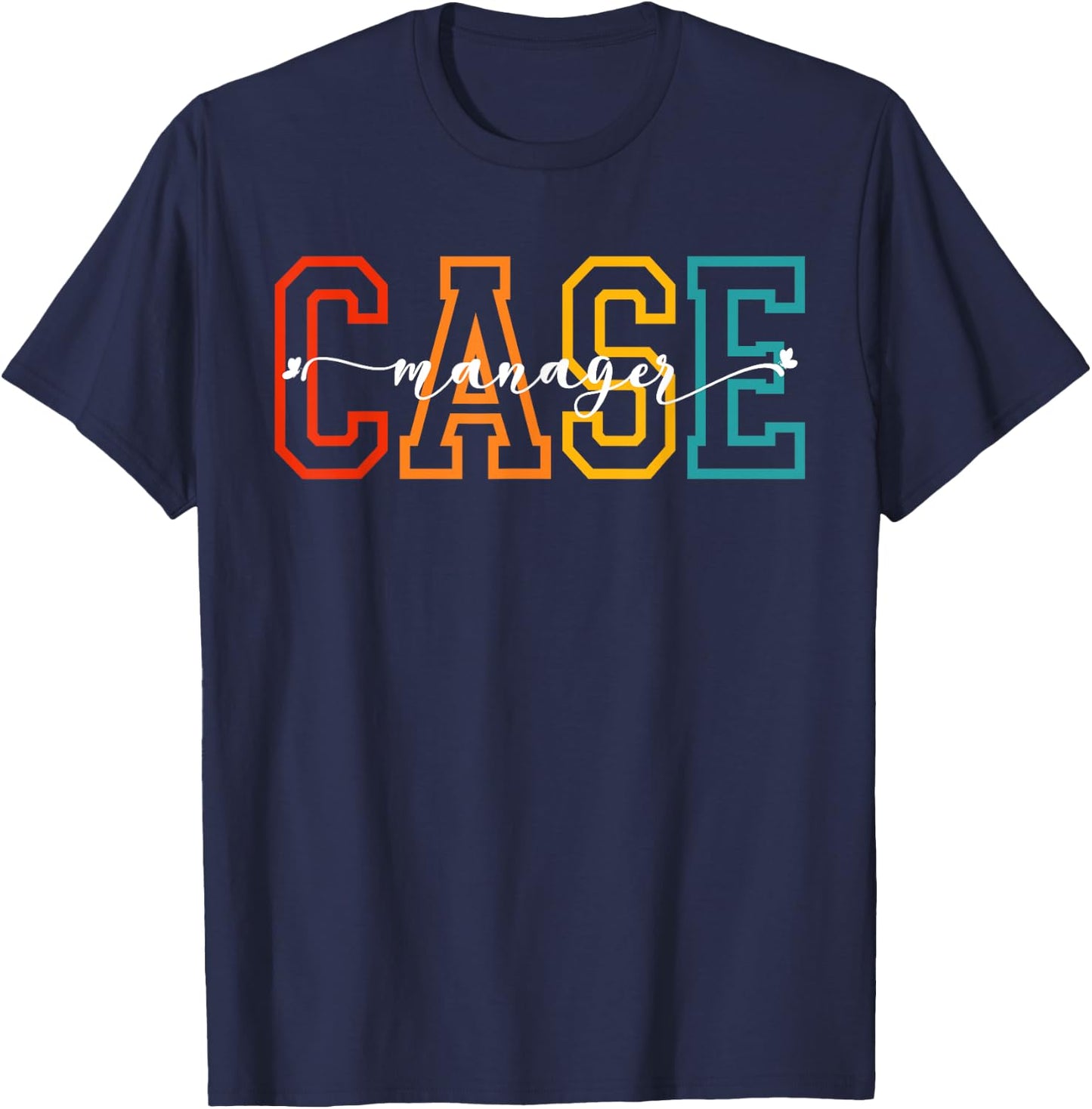 Case Management Retro Nurse Case Manager T-Shirt - T-Shirt | Navy