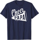 Cheer Papa Of A Cheerleader Papa Cheerleading Papa T-Shirt - T-Shirt | Navy