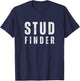 Couples Halloween Stud & Stud Finder Cute 70s 80s 90s T-Shirt - T-Shirt | Navy