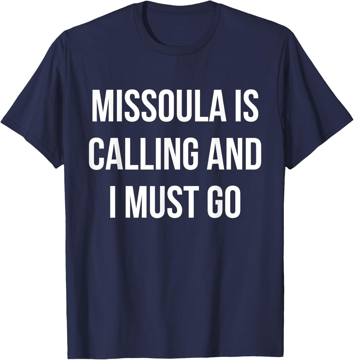 Missoula City Funny Missoula T-Shirt - T-Shirt | Navy