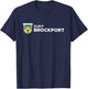 SUNY Brockport Golden Eagles Torch Logo T-Shirt - T-Shirt | Navy
