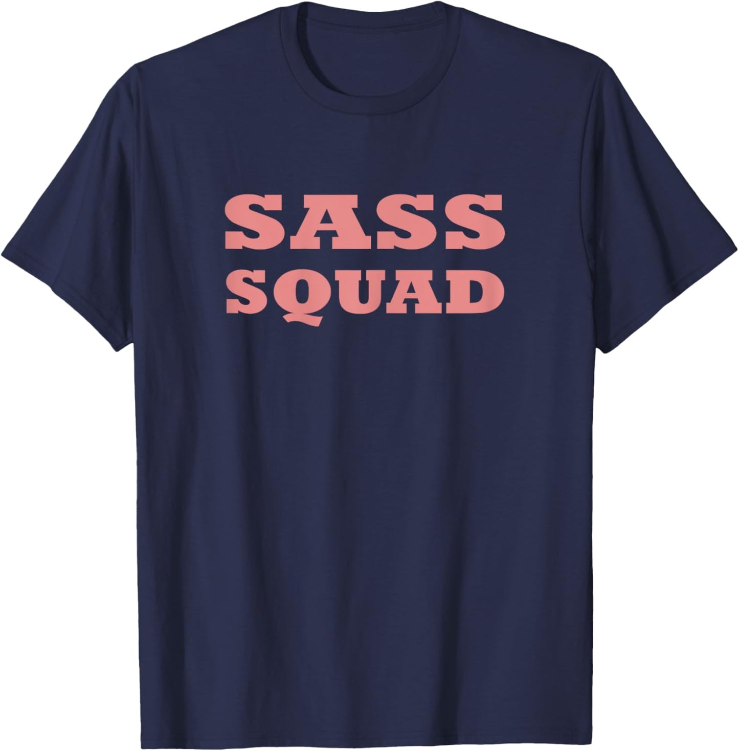 SASS SQUAD Tops Shirt Short Sleeve T-Shirt - T-Shirt | Navy