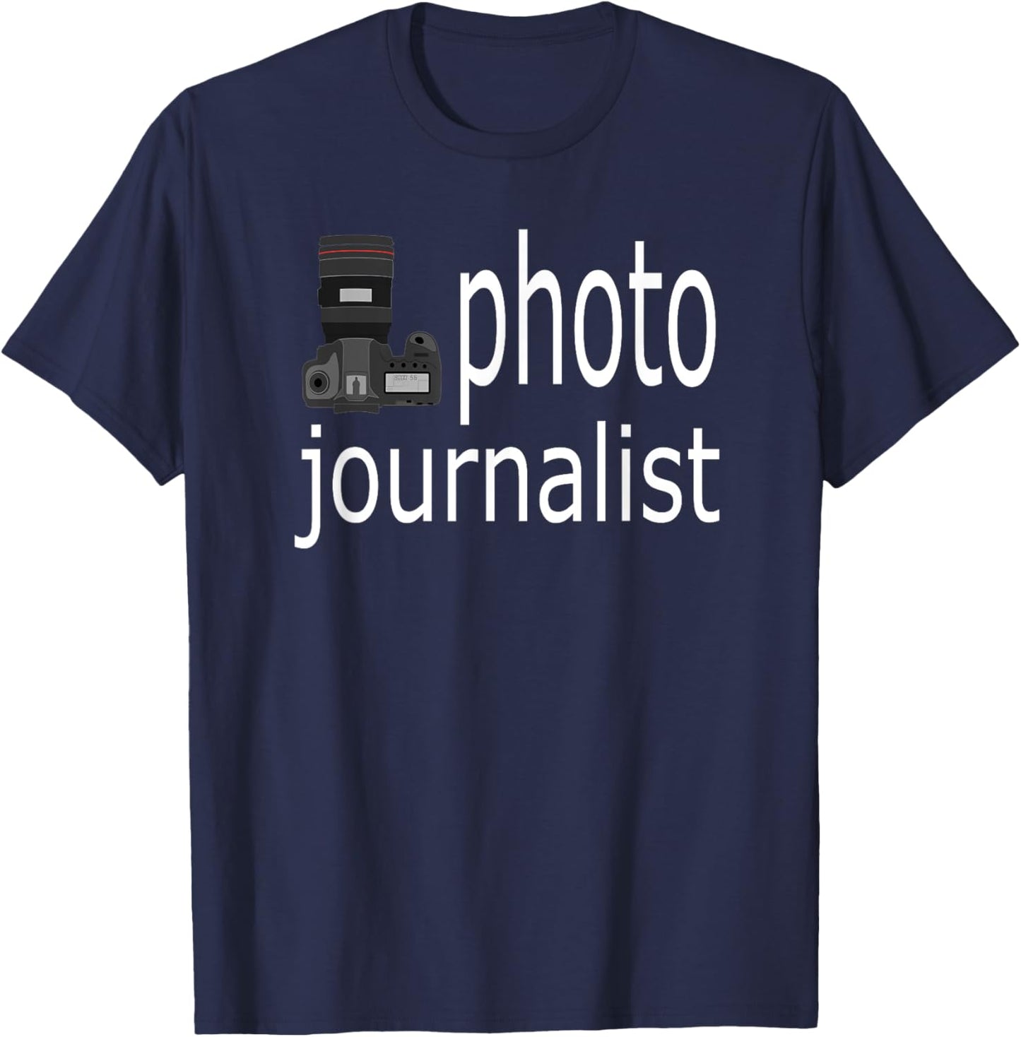 Photo Journalist Camera T-Shirt - T-Shirt | Navy