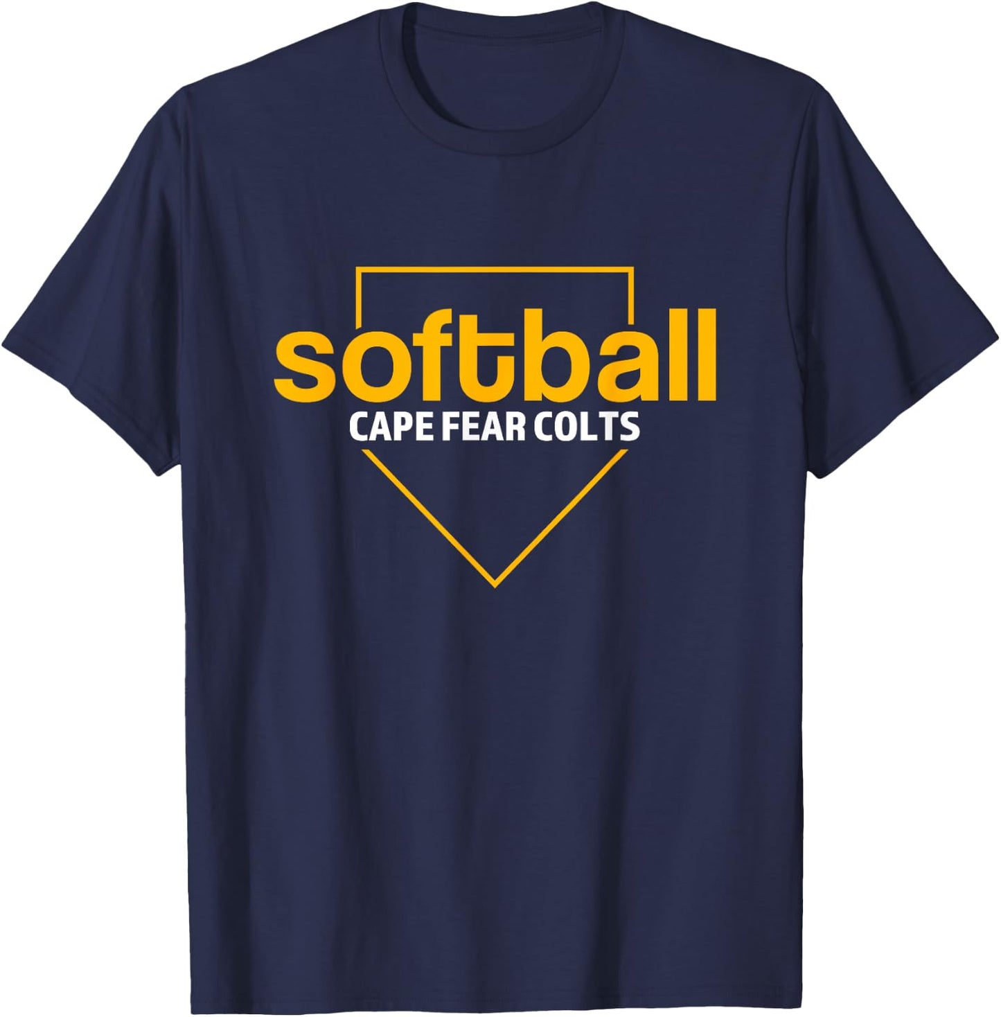 Cape Fear Colts Softball Home Plate T-Shirt - T-Shirt | Navy