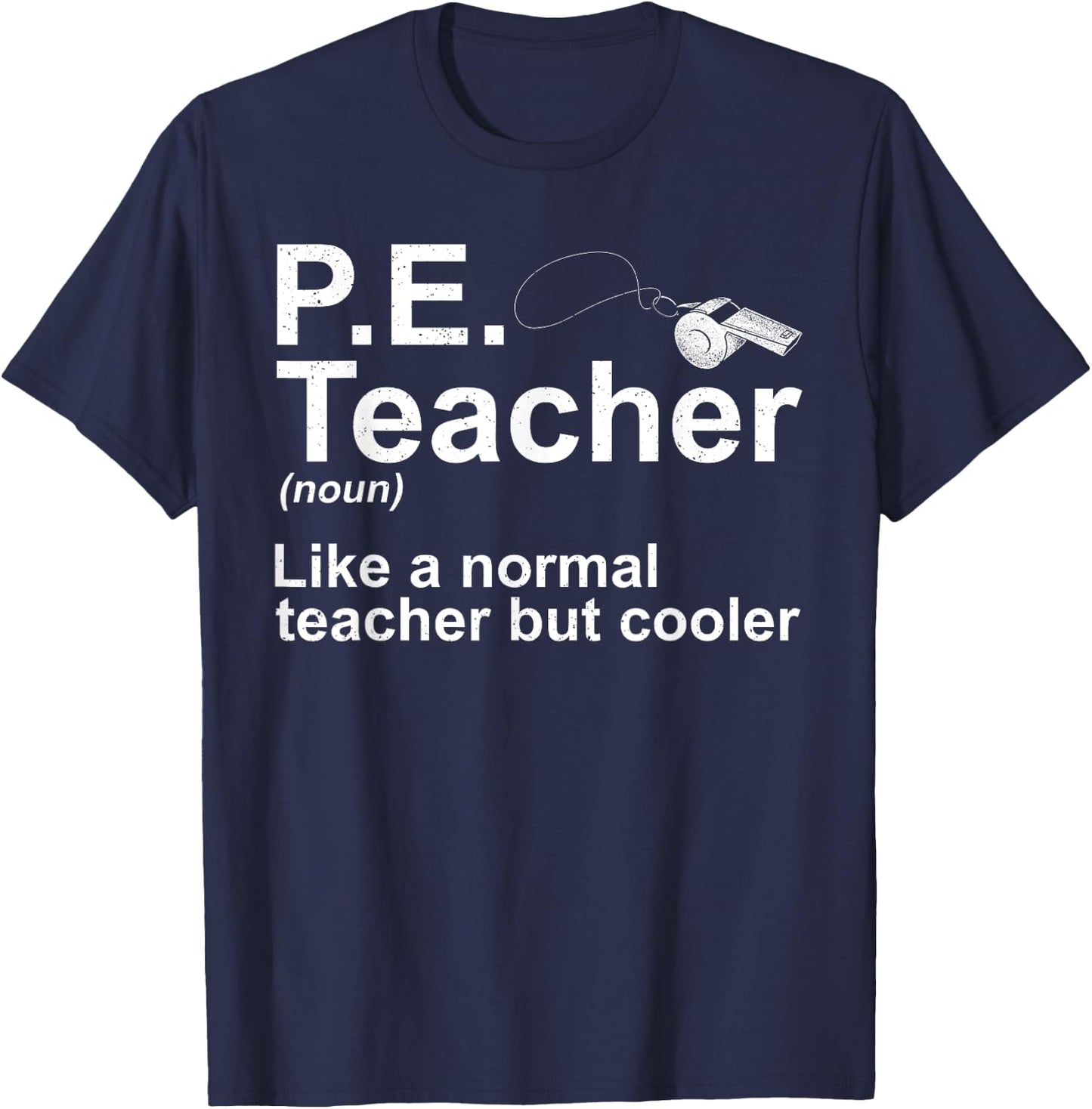 Cool PE Teacher Art Women Physical Education Teacher T-Shirt - T-Shirt | Navy