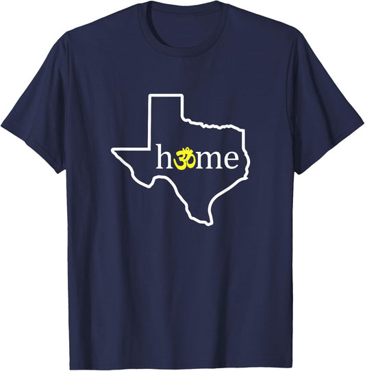 Texas Om Home T-Shirt - T-Shirt | Navy