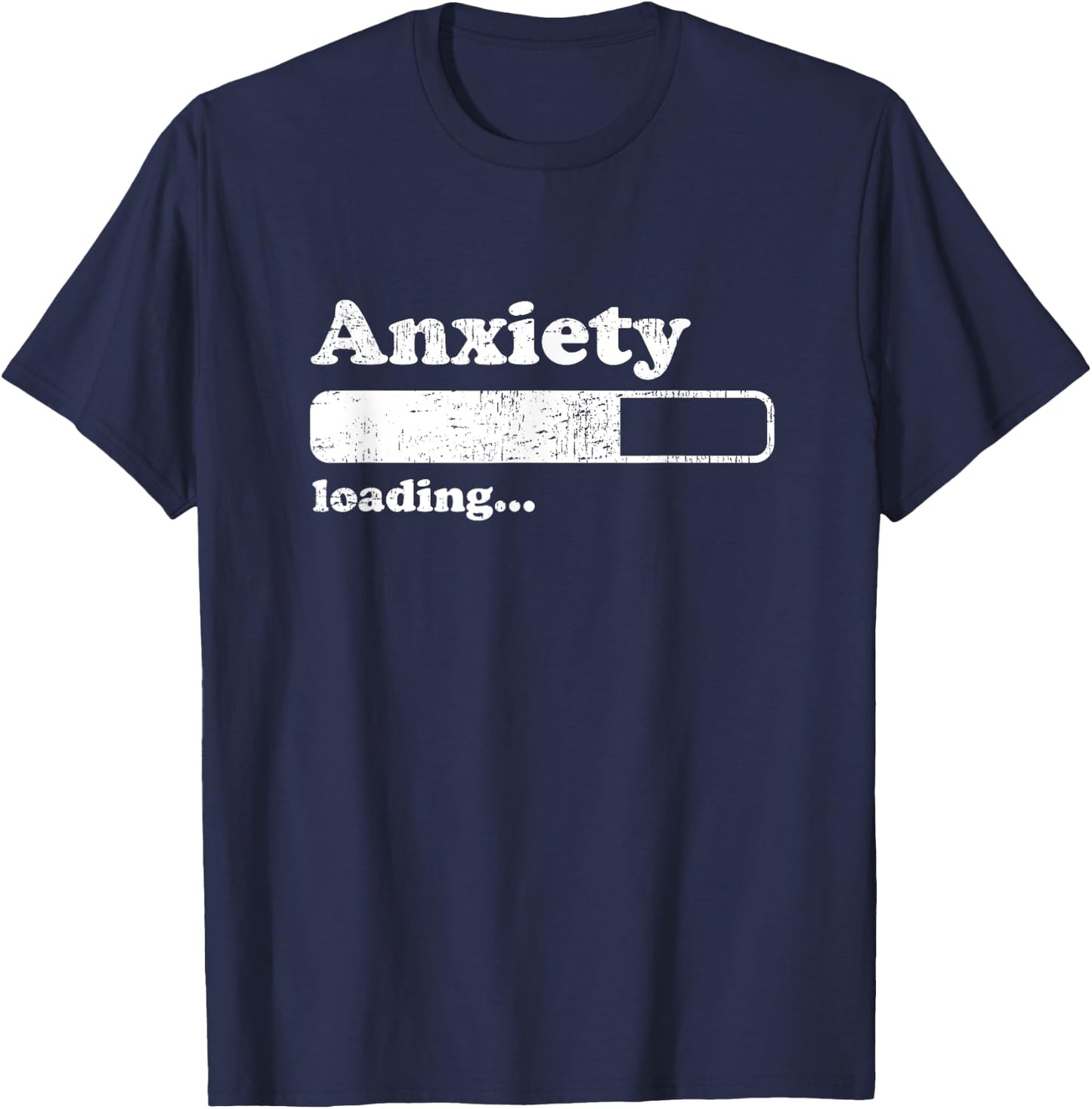 Funny Anxiety Shirts Introvert Social Anxiety T-Shirt - T-Shirt | Navy