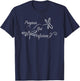 Progress Not Perfection Motivational Design T-Shirt - T-Shirt | Navy