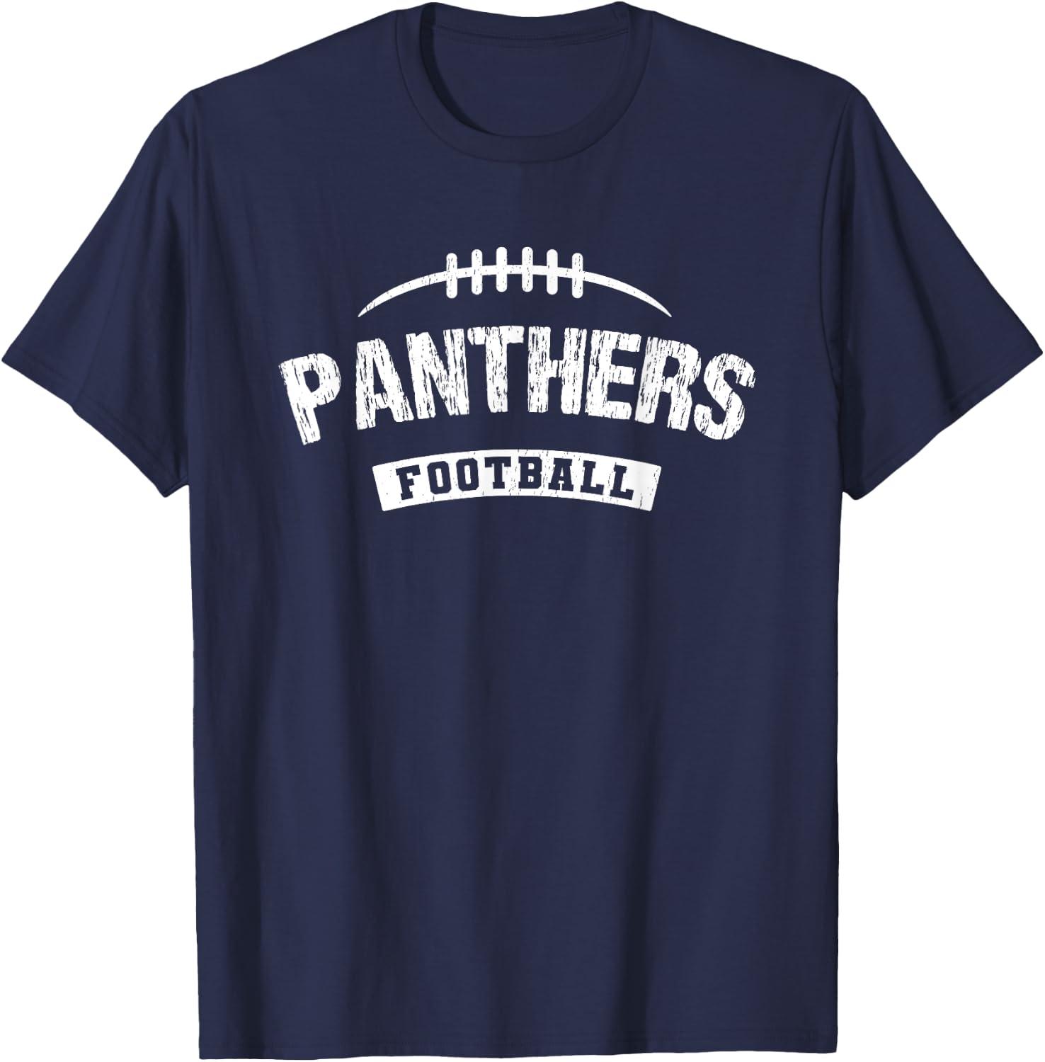 Panthers Dewitt Football Distressed HS T-Shirt - T-Shirt | Navy