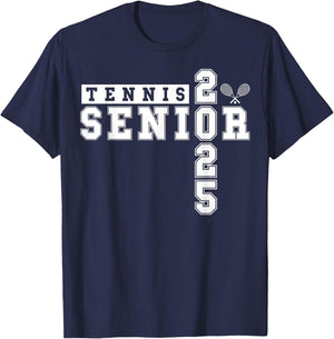 Tennis Senior Night Tennis Senior 2025 Graduation 3 T-Shirt - T-Shirt | Navy