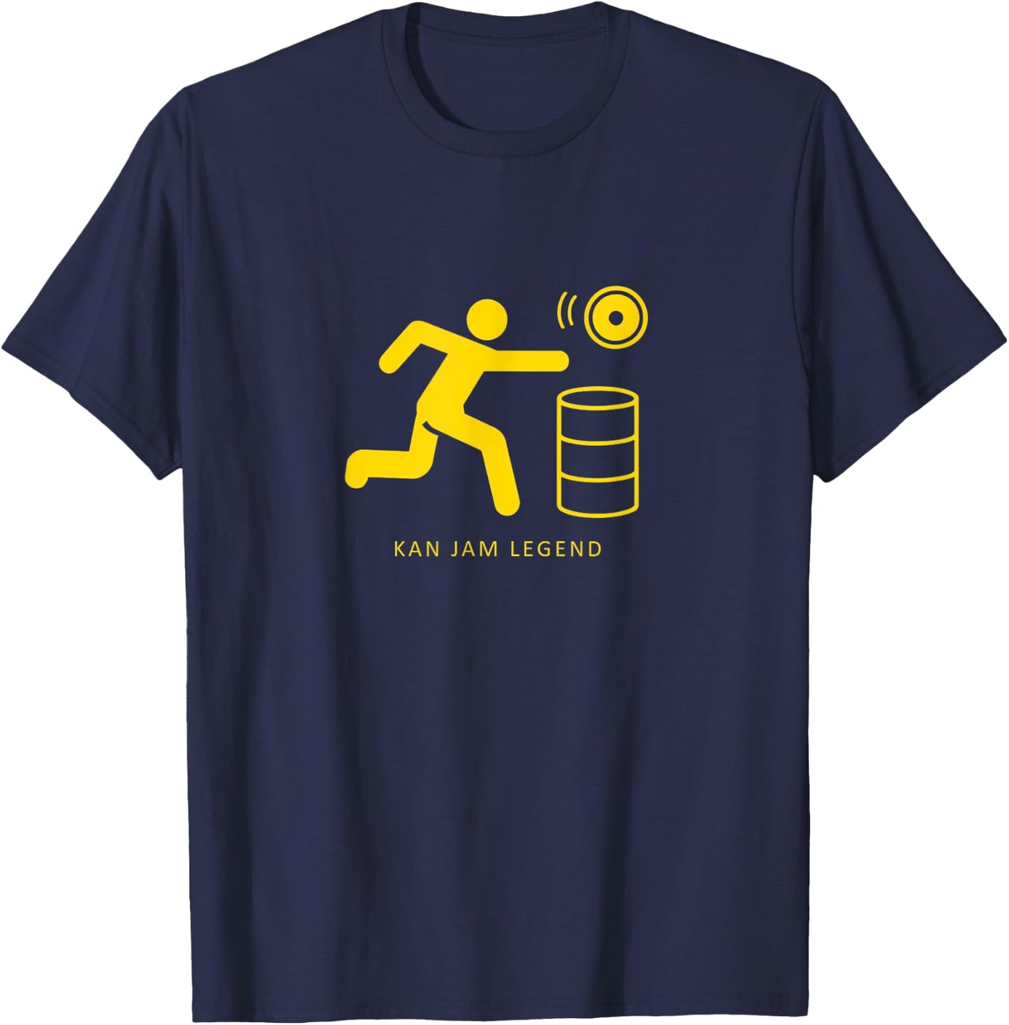 Kan Jam Legend Disc Toss Outdoor Game T-Shirt - T-Shirt | Navy