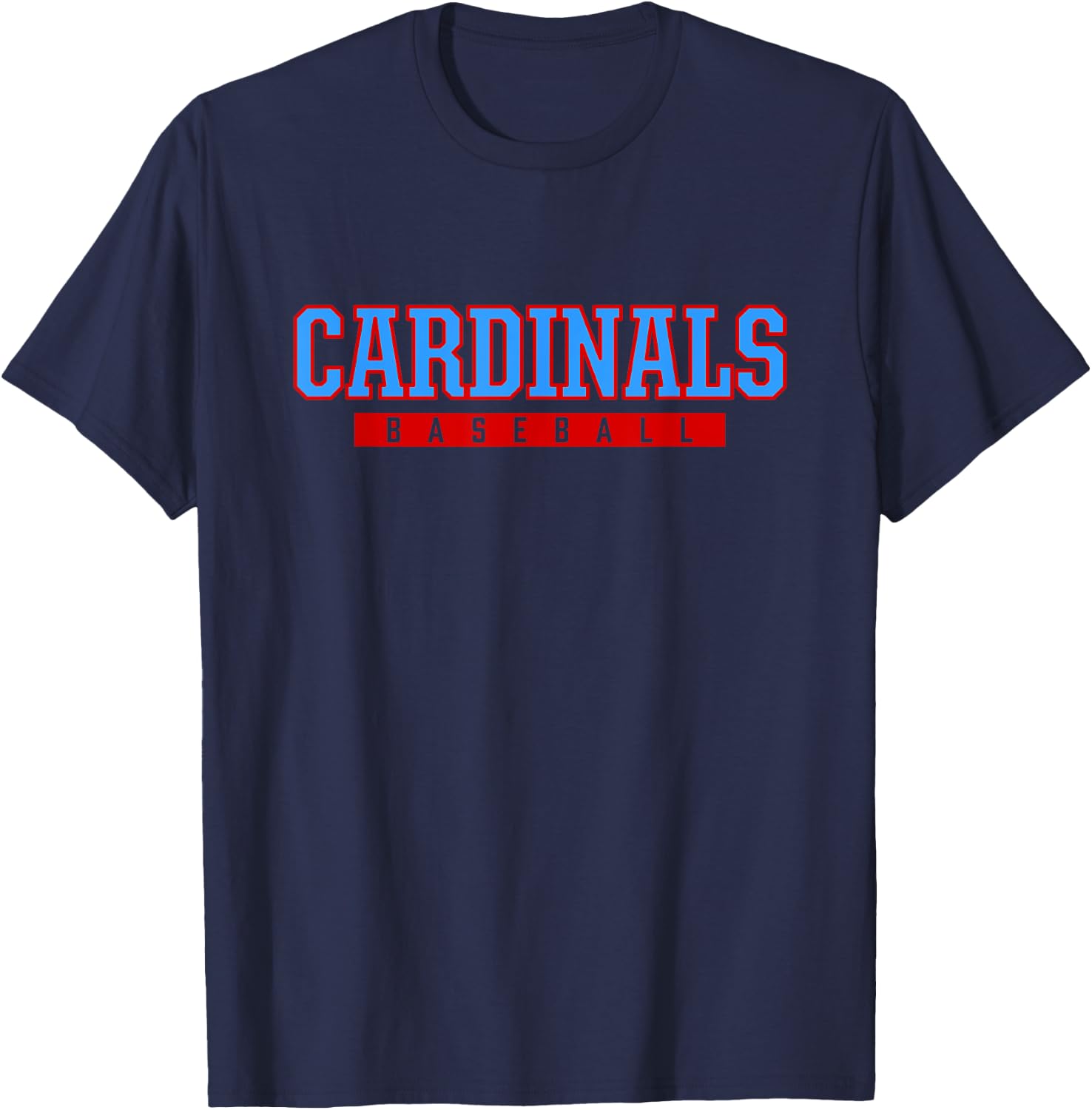 Collinsville Cardinals Baseball T-Shirt - T-Shirt | Navy