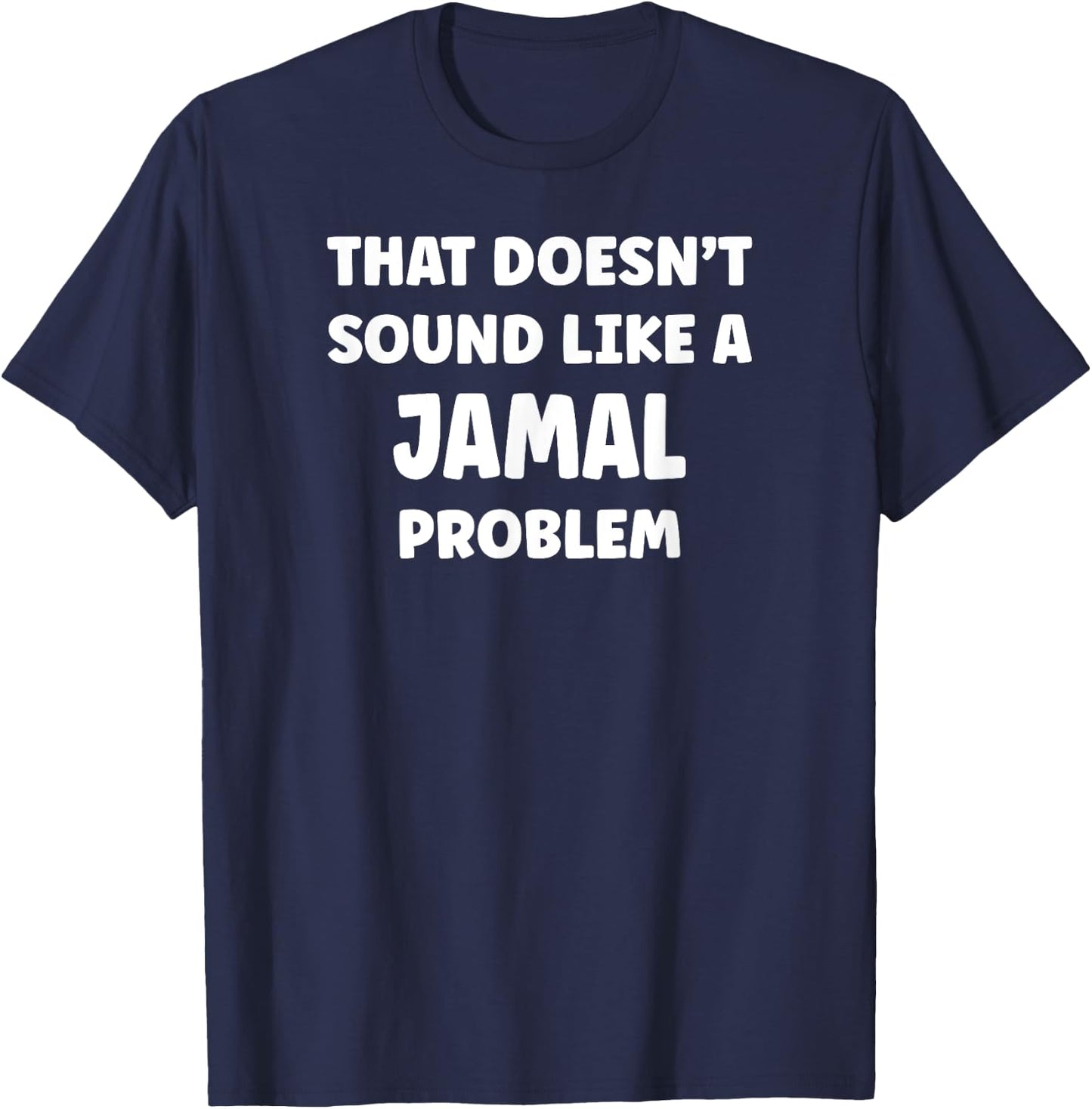 JAMAL Personalized Custom Boys JAMAL Name T-Shirt - T-Shirt | Navy