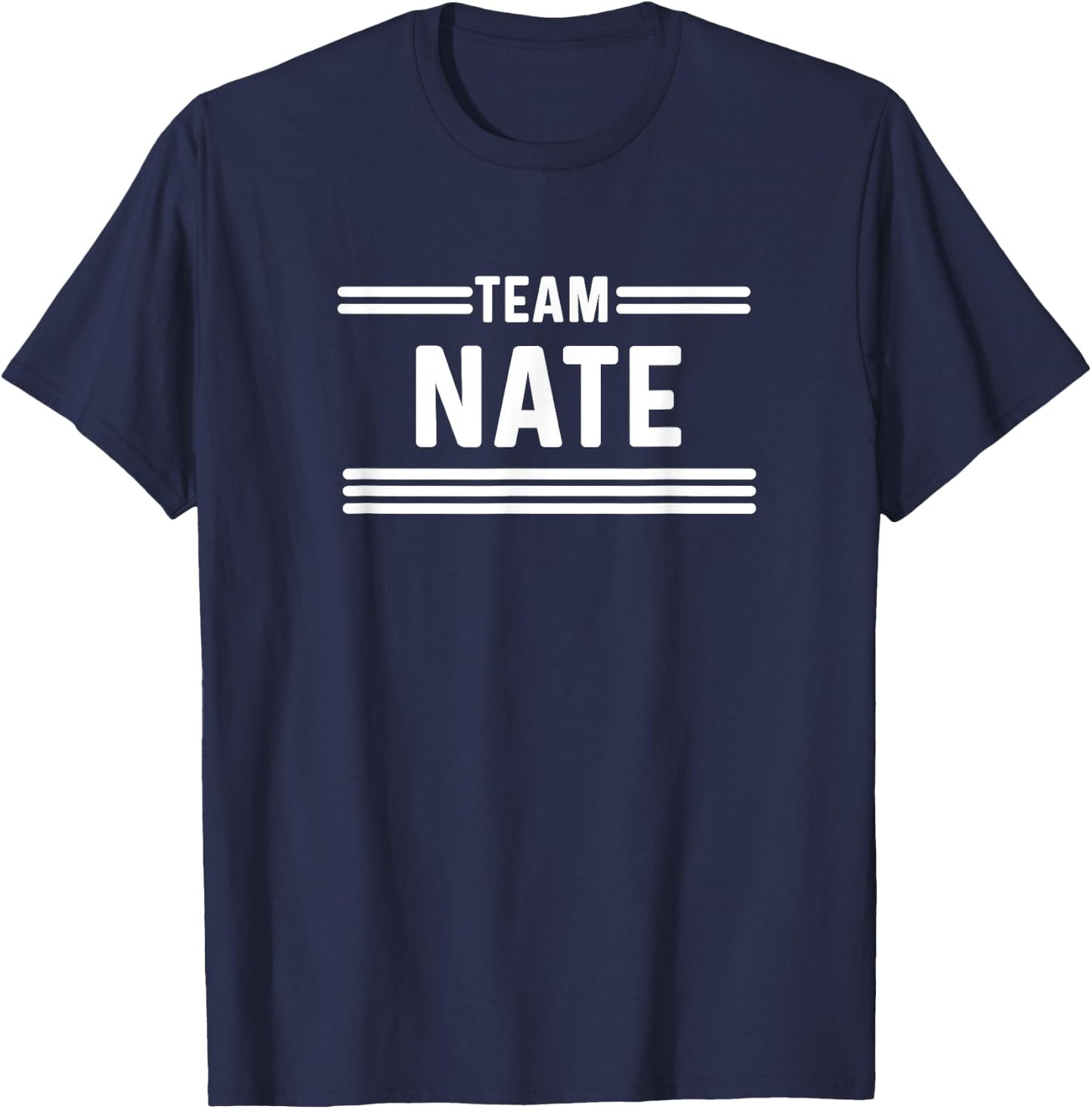 Team Nate - Family Name T-Shirt - T-Shirt | Navy
