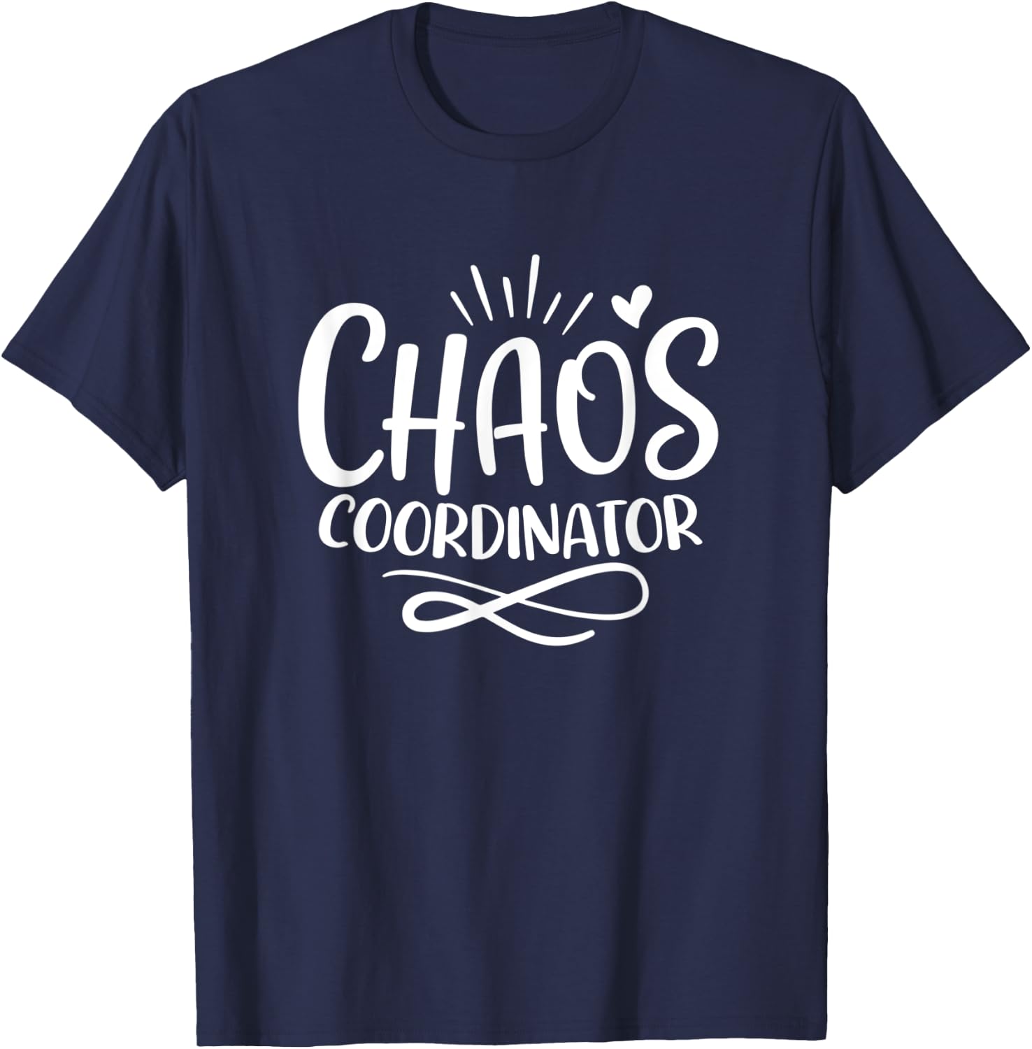 Chaos Coordinator Mom & Daughter Son Mommy & Me Matching T-Shirt - T-Shirt | Navy