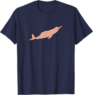 A mazon River Pink Dolphin Pink River Dolphin T-Shirt - T-Shirt | Navy