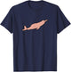 A mazon River Pink Dolphin Pink River Dolphin T-Shirt - T-Shirt | Navy