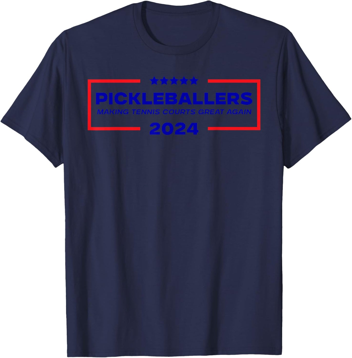 Funny Pickleball Saying Making Tennis Courts Great Again T-Shirt - T-Shirt | Navy