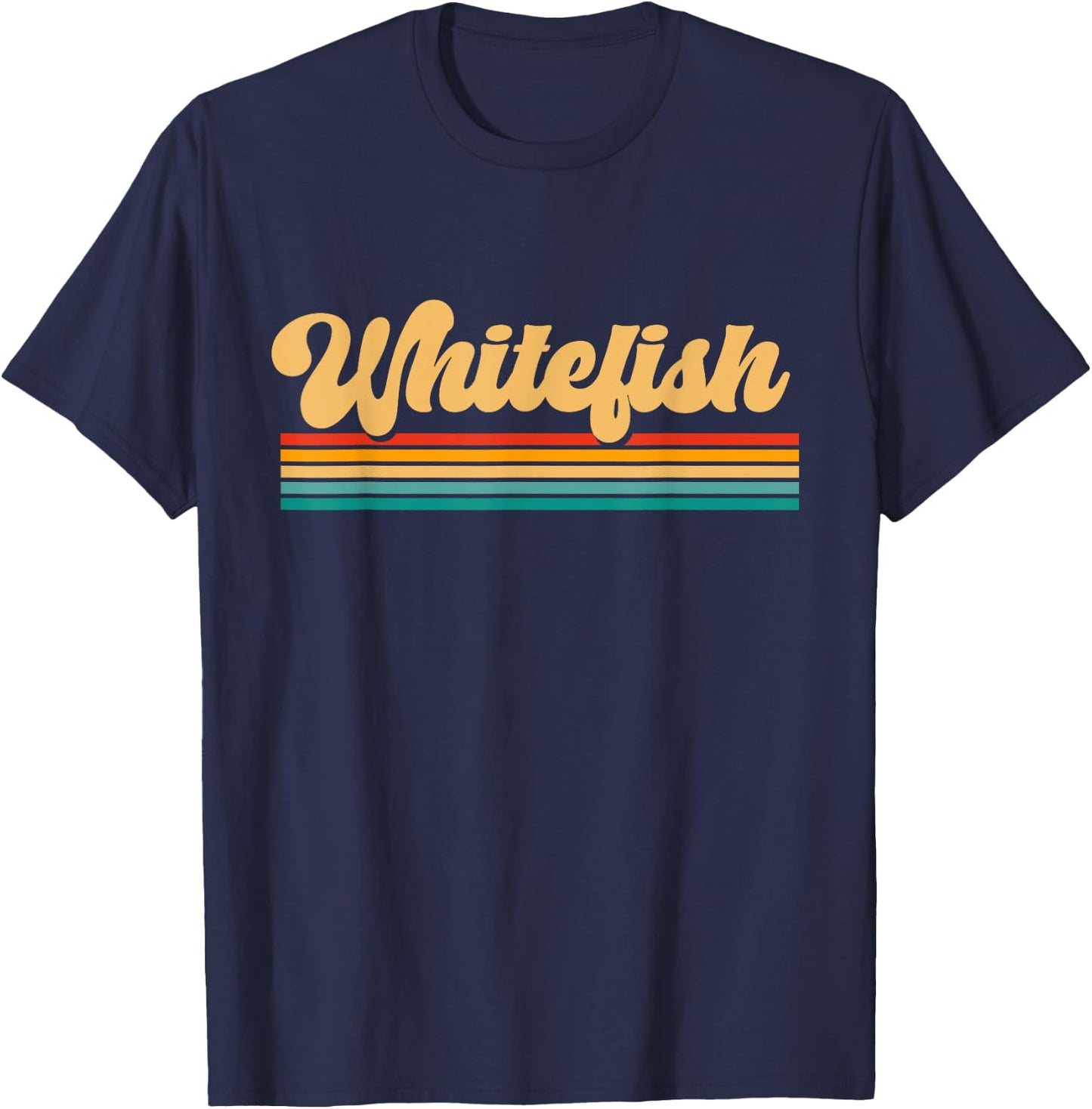 Whitefish Montana T-Shirt - T-Shirt | Navy