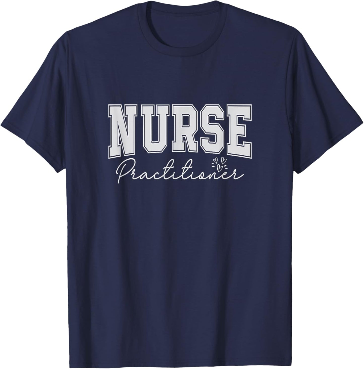 Vintage Family Nurse Practitioner NP Nursing Day Nurse Week T-Shirt - T-Shirt | Navy