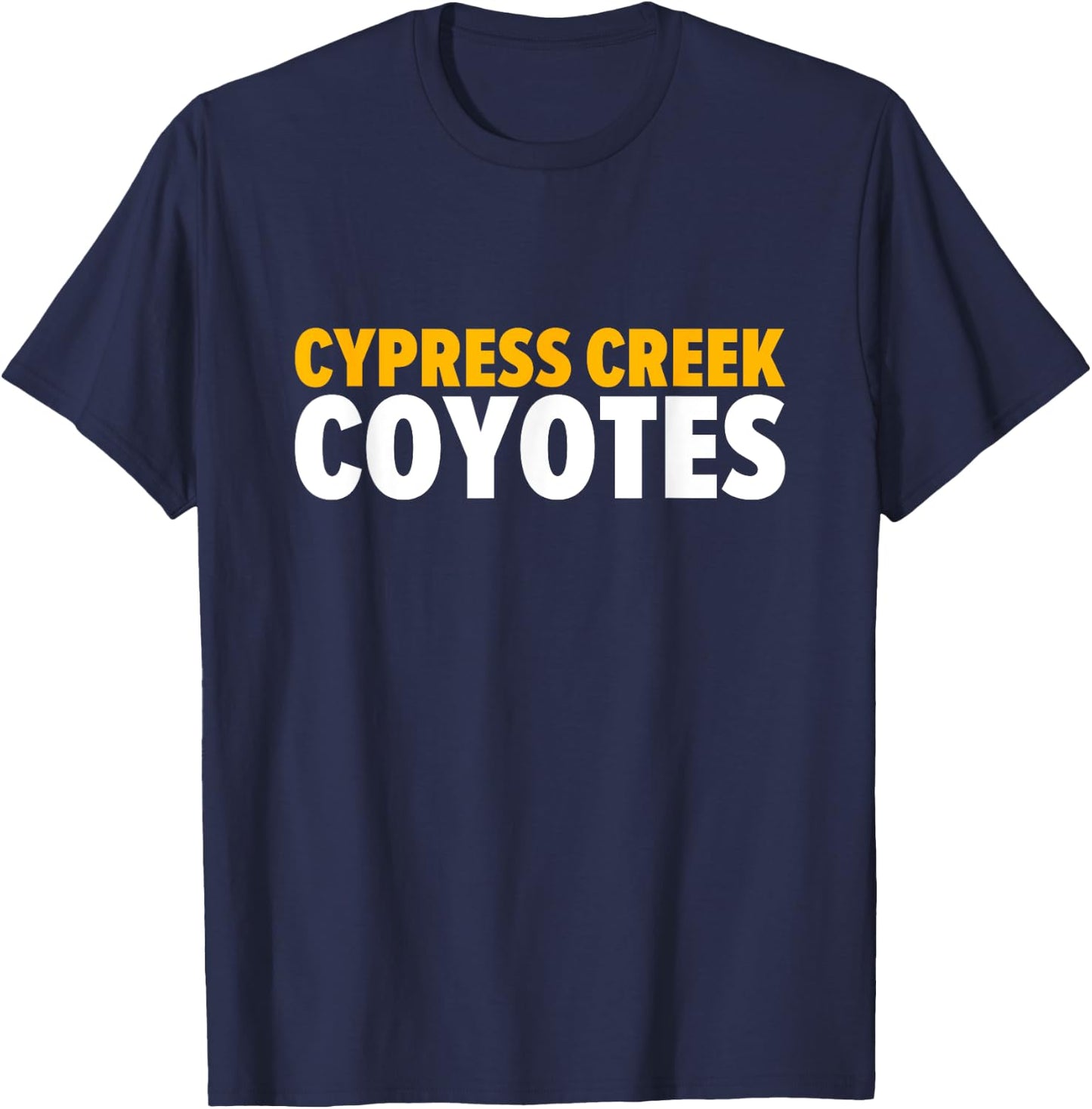 Cypress Creek Coyotes Bold T-Shirt - T-Shirt | Navy