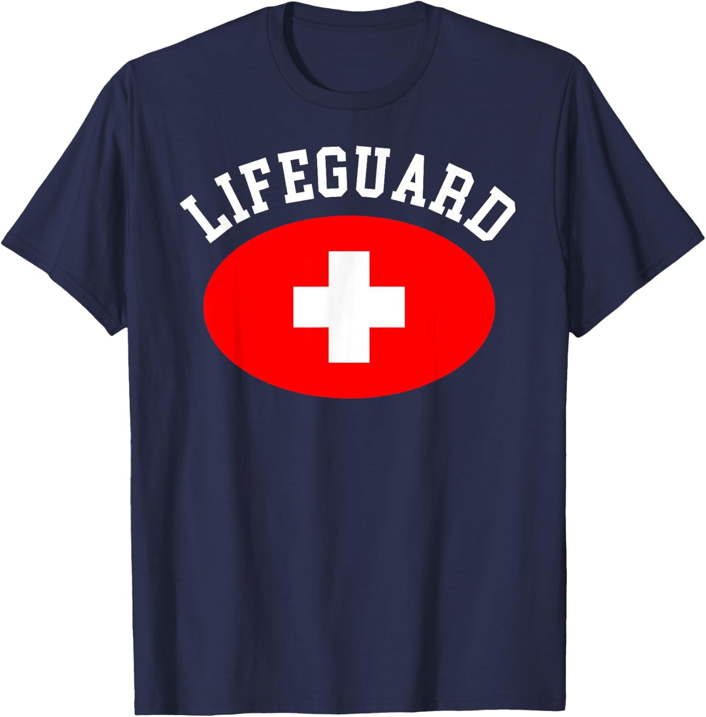 Funny Last Minute Halloween Lifeguard Costume T-Shirt - T-Shirt | Navy