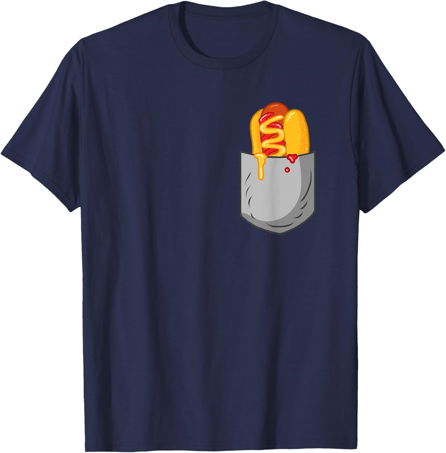 Hotdog Pockets Women T-Shirt - T-Shirt | Navy