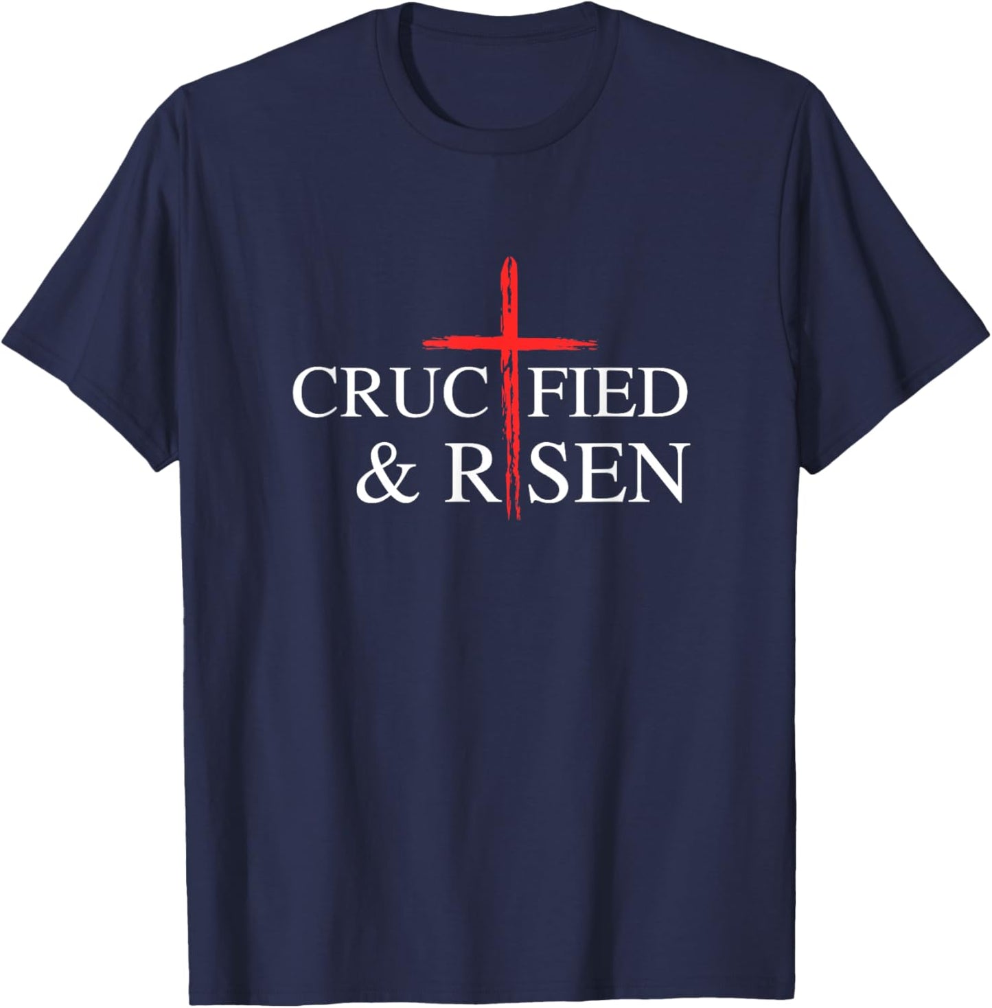 Christian Cross John 3:16 Bible T-Shirt - T-Shirt | Navy