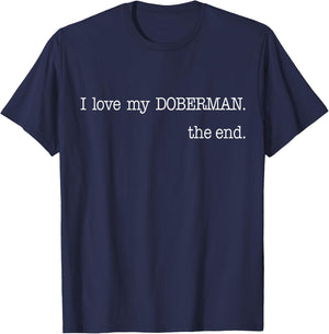 Doberman Pinschers Dobie Owner Doberman Mom Doberman Dad T-Shirt - T-Shirt | Navy