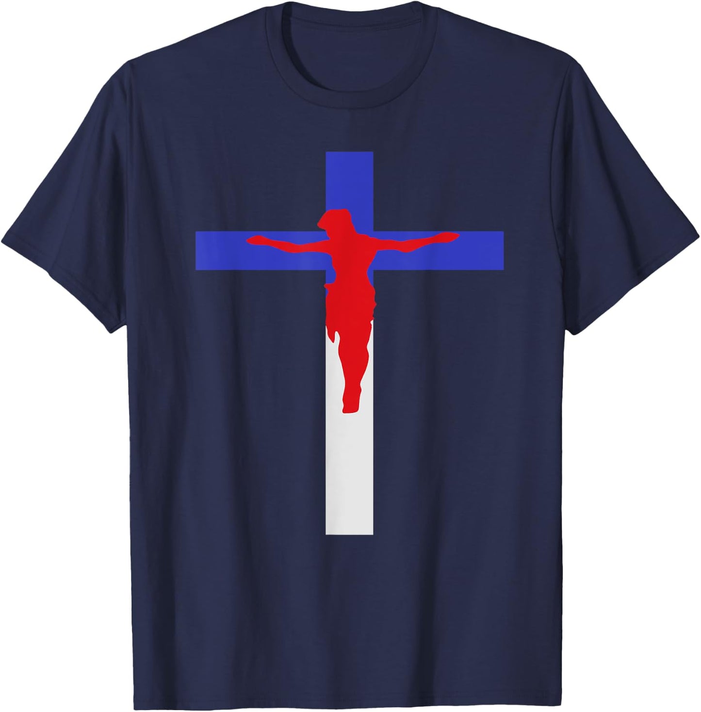America Covered by Jesus T-Shirt - T-Shirt | Navy